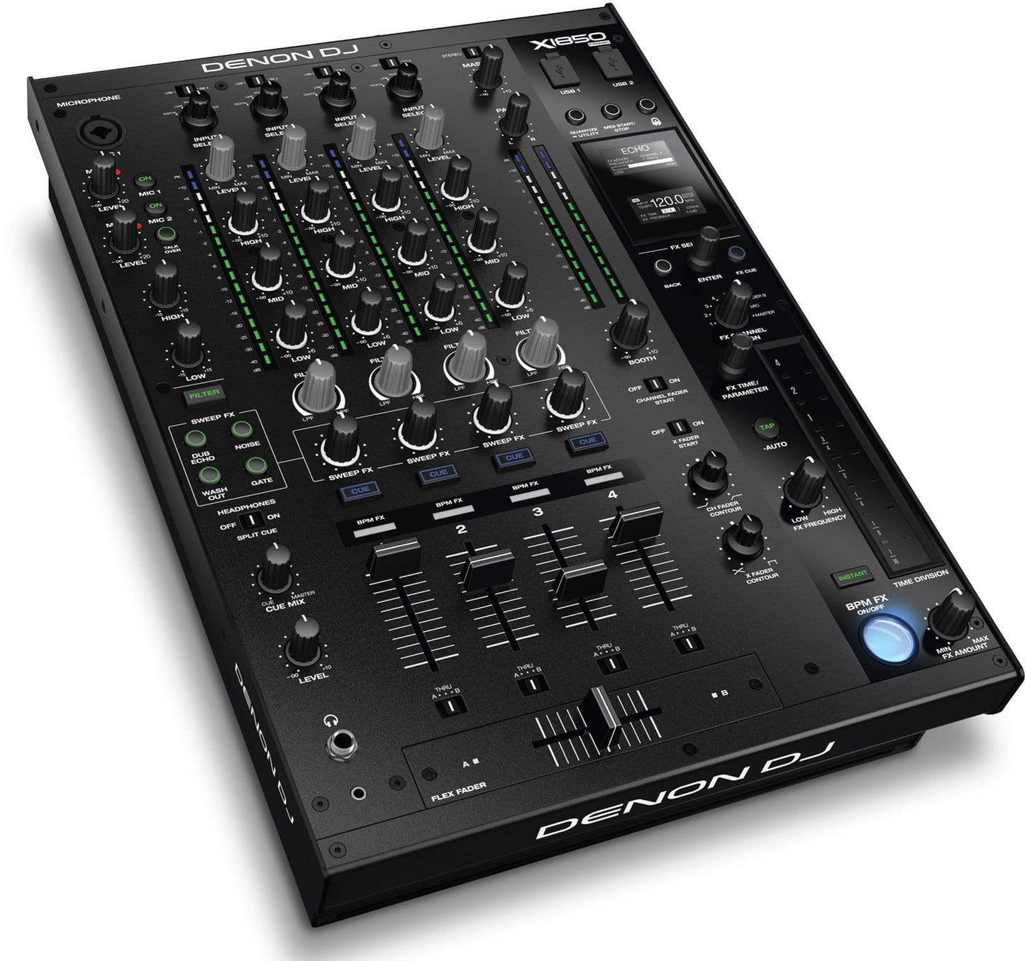 Denon DJ X1850 Prime Professional DJ Club Mixer - PSSL ProSound and Stage Lighting