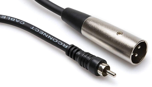 Hosa XRM-103 3 Ft Unbalanced Interconnect XLR (M) to RCA (M) Cable - PSSL ProSound and Stage Lighting