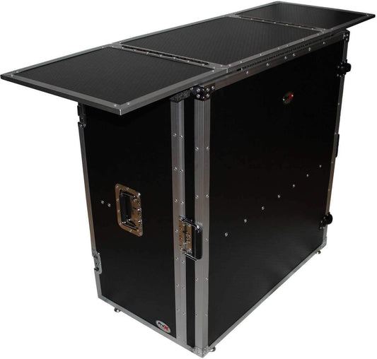 ProX XS-DJSTN Fold Away DJ Desk Facade with Wheels - PSSL ProSound and Stage Lighting