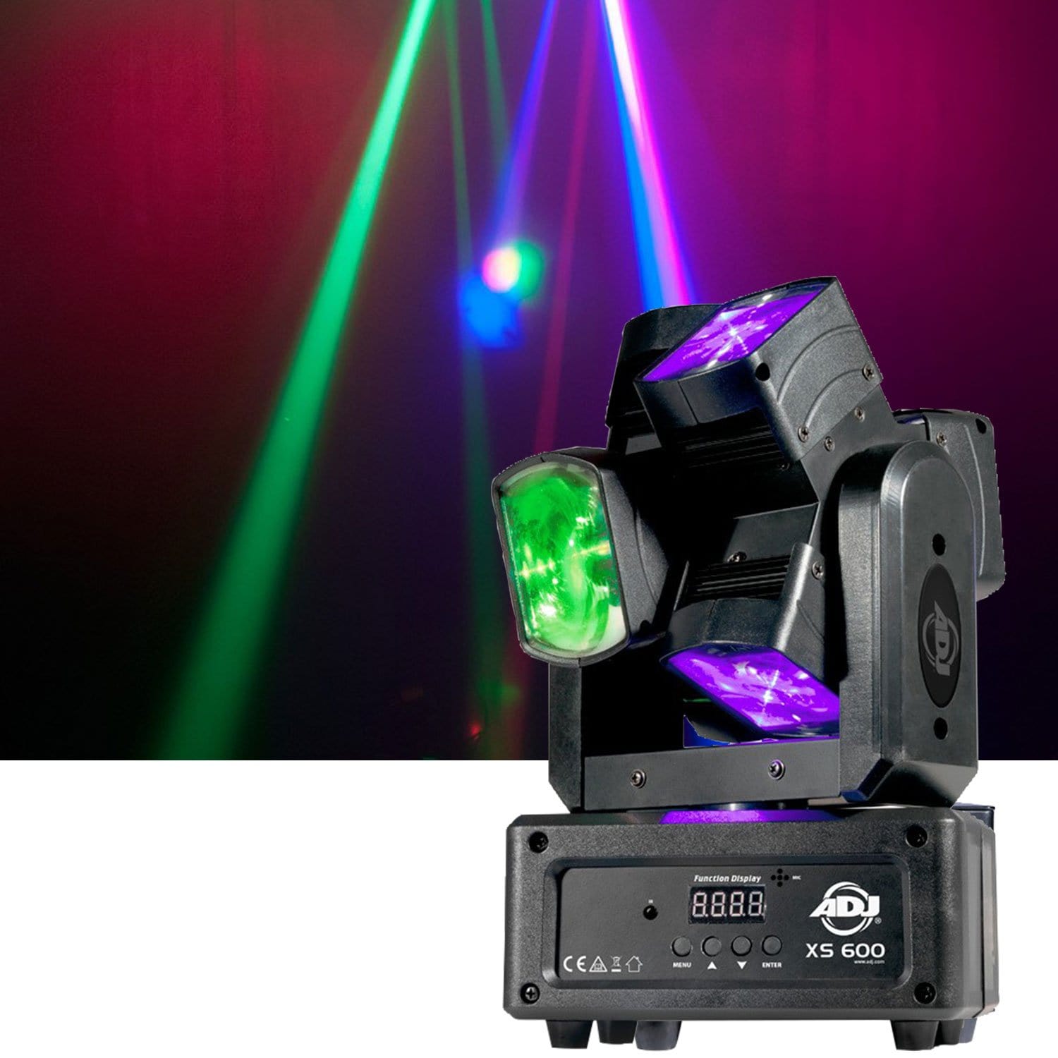 ADJ American DJ XS 600 6x10W RGBW Dual Moving Head Light - PSSL ProSound and Stage Lighting