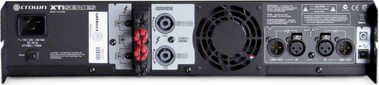Crown XTI6002 Power Amplifier 1200W @ 8 Ohms - PSSL ProSound and Stage Lighting