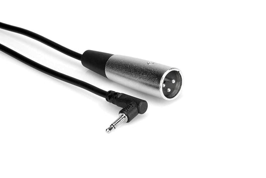 Hosa XVM-305M 5 Foot Right Angle 1/8" TS (M) to XLR (M) Cable - PSSL ProSound and Stage Lighting