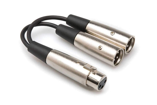 HOSA YXM-101.5 18in XLR(F) to XLR(M) Y-Cable - PSSL ProSound and Stage Lighting
