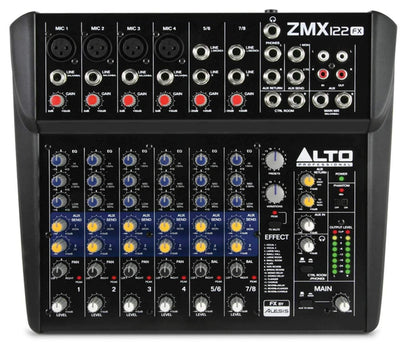 Alto Professional Zephyr ZMX122FX 8-Channel Compact Mixer - PSSL ProSound and Stage Lighting