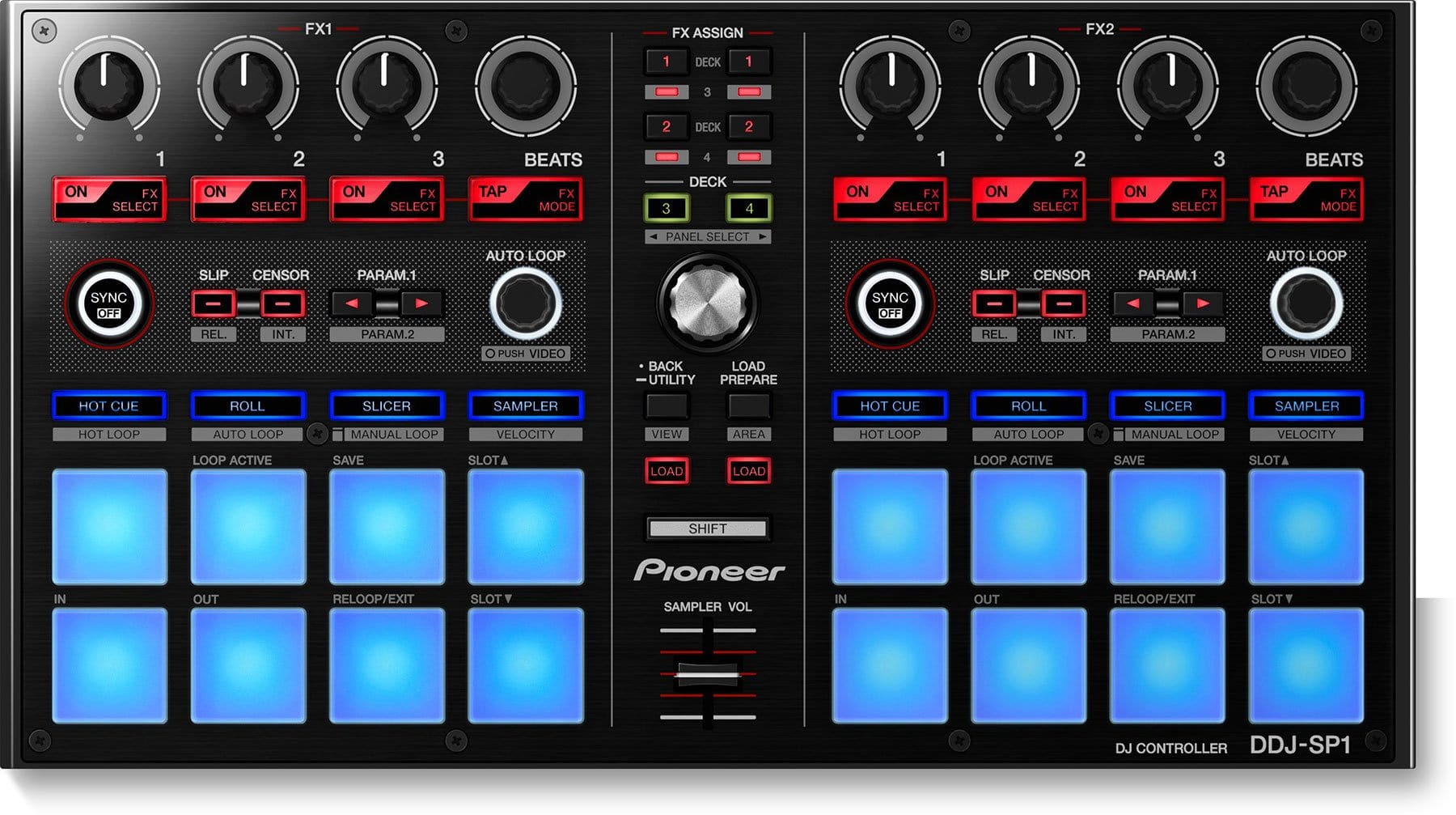 Pioneer DDJ-SP1 Serato DJ Sub Controller - ProSound and Stage Lighting