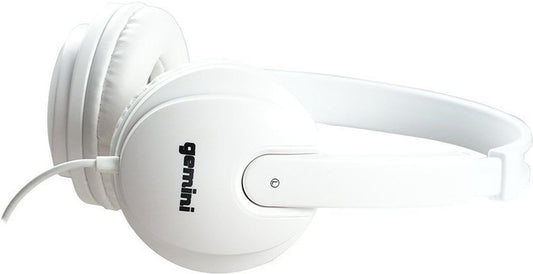 Gemini DJX-200-WHT Professional DJ Headphones - ProSound and Stage Lighting