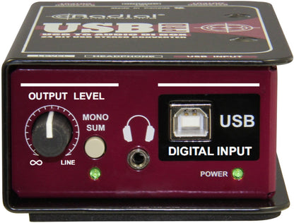 Radial Engineering USBPRO Digital Input Direct Box - ProSound and Stage Lighting