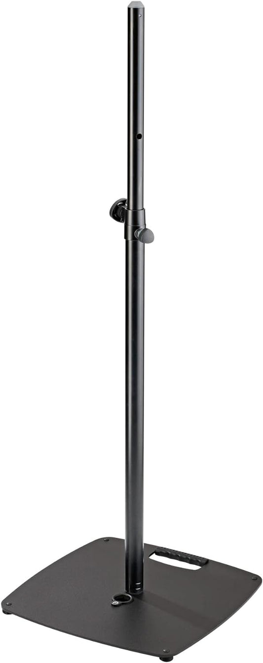 K&M 26734.000.55 Speaker Stand with Flat Base - HT 43.31 to 71.26" - Black - PSSL ProSound and Stage Lighting