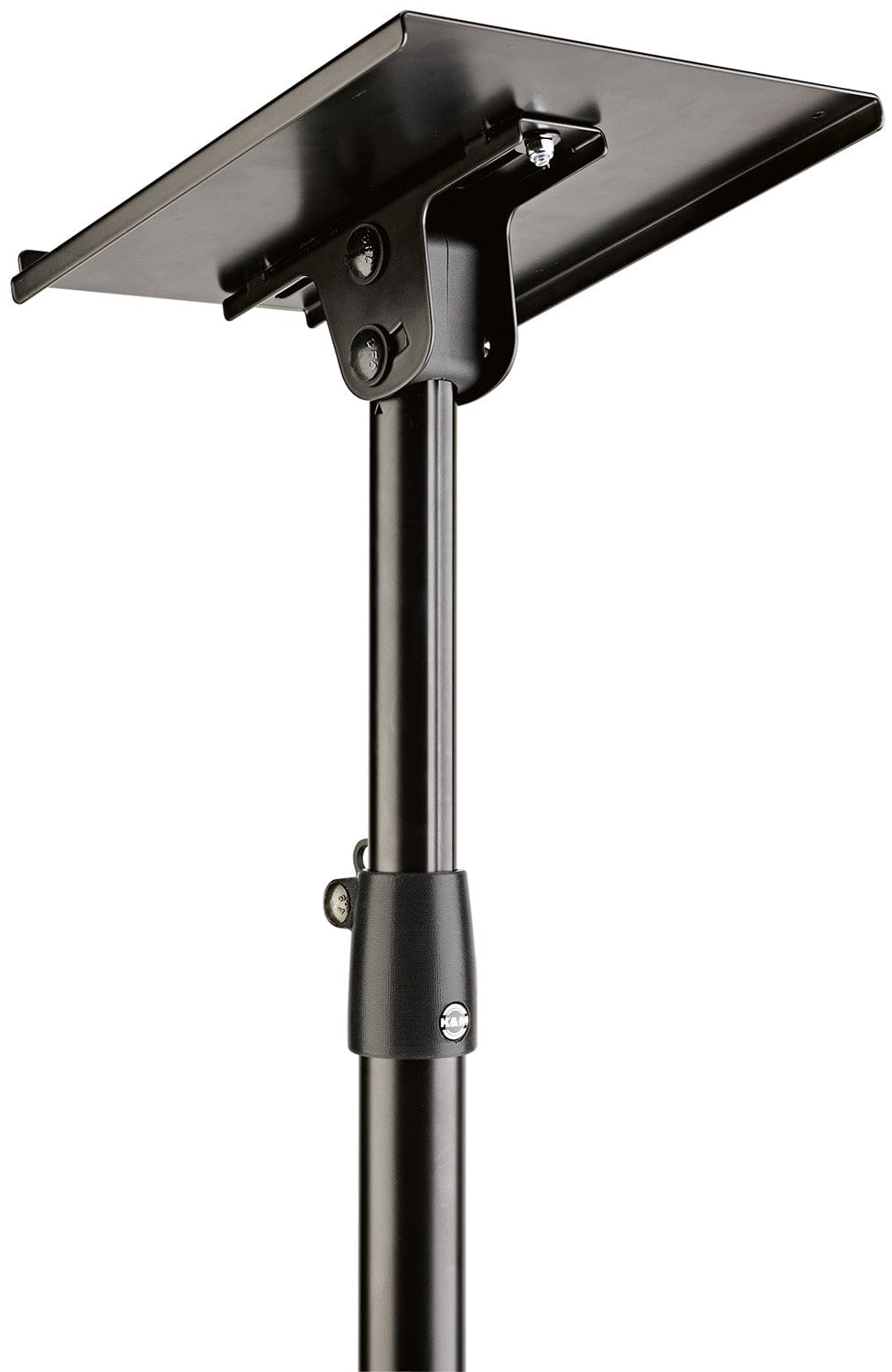 K&M 26754.000.55 Monitor Stand with Tiltable Tray and a Metal Tripod Base - Black - PSSL ProSound and Stage Lighting