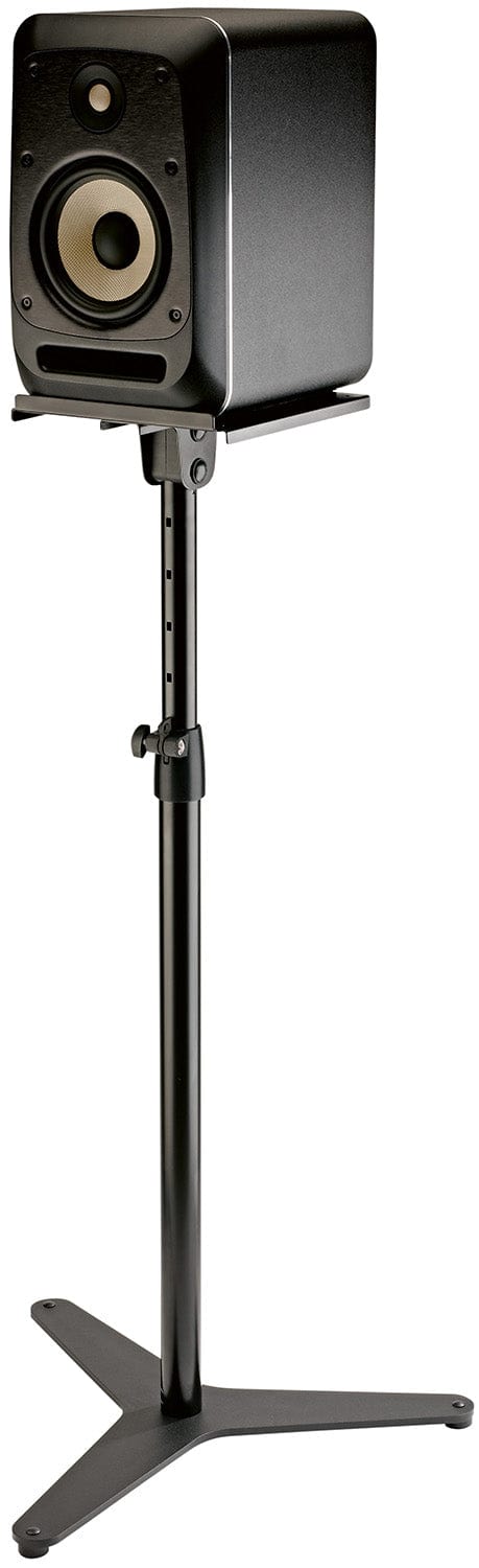 K&M 26754.000.55 Monitor Stand with Tiltable Tray and a Metal Tripod Base - Black - PSSL ProSound and Stage Lighting