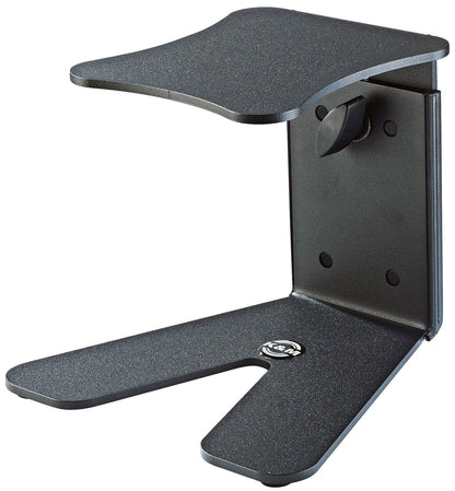 K&M 26772.000.56 Table Monitor Stand - Support Tray 5.906 x 6.693" - Structured Black - PSSL ProSound and Stage Lighting
