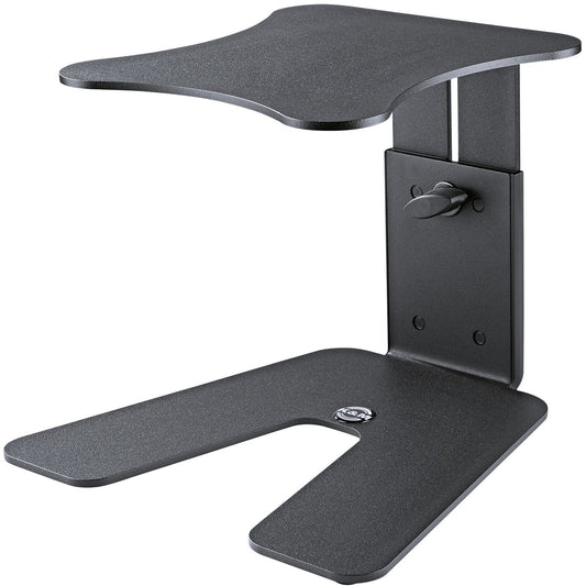 K&M 26774.000.56 Table Monitor Stand - Support Tray 9.055 x 9.842" -Structured Black - PSSL ProSound and Stage Lighting