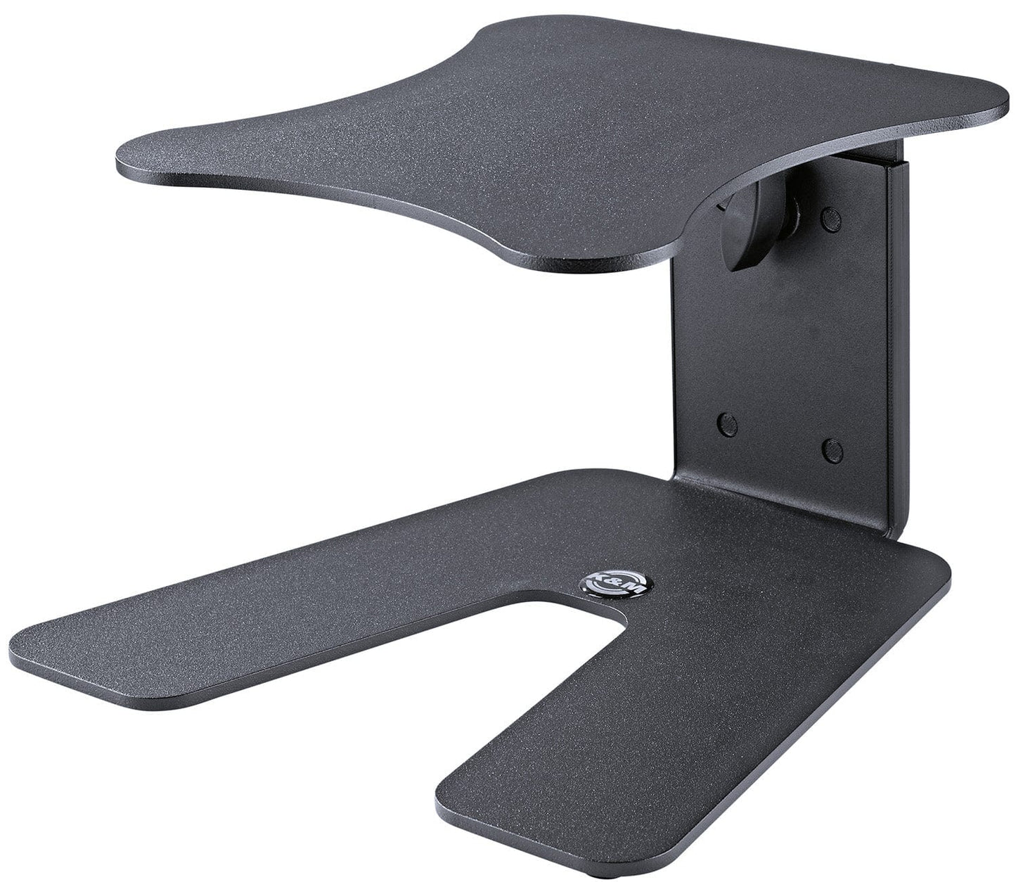 K&M 26774.000.56 Table Monitor Stand - Support Tray 9.055 x 9.842" -Structured Black - PSSL ProSound and Stage Lighting