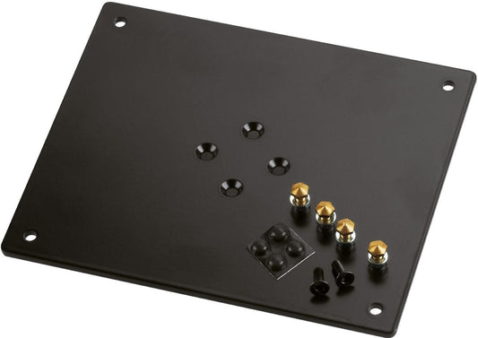 K&M 26792.024.56 Bearing Plate for Monitors - 9.449 x 0.197 x 7.874" - Structured Black - PSSL ProSound and Stage Lighting