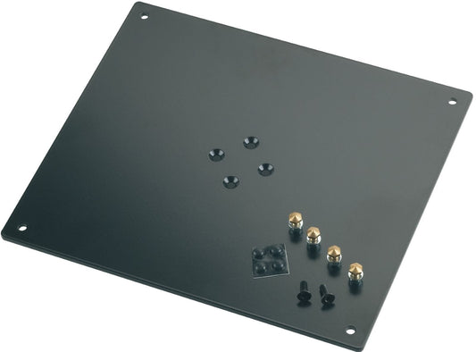 K&M 26792.032.56 Bearing Plate for Monitors - 12.598 x 0.197 x 11.024" - Structured Black - PSSL ProSound and Stage Lighting