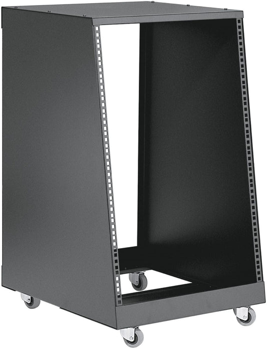 K&M 48260.016.55 Rack with Casters - 16 Spaces - Black - PSSL ProSound and Stage Lighting