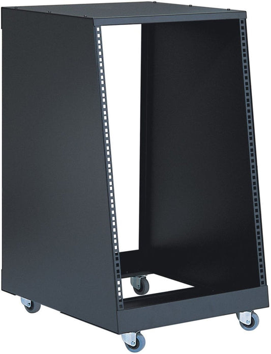 K&M 48260.021.55 Rack with Casters - 21 Spaces - Black - PSSL ProSound and Stage Lighting