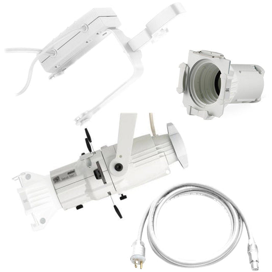 ETC Source Four Mini Gallery LED Ellipsoidal 3000 K, 19-Degree Lens Tube with Edison Plug - White (Portable) - PSSL ProSound and Stage Lighting