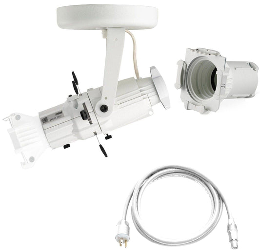 ETC Source Four Mini LED Ellipsoidal 5000 K, 19-Degree Lens Tube with Edison Plug - White (Canopy) - PSSL ProSound and Stage Lighting
