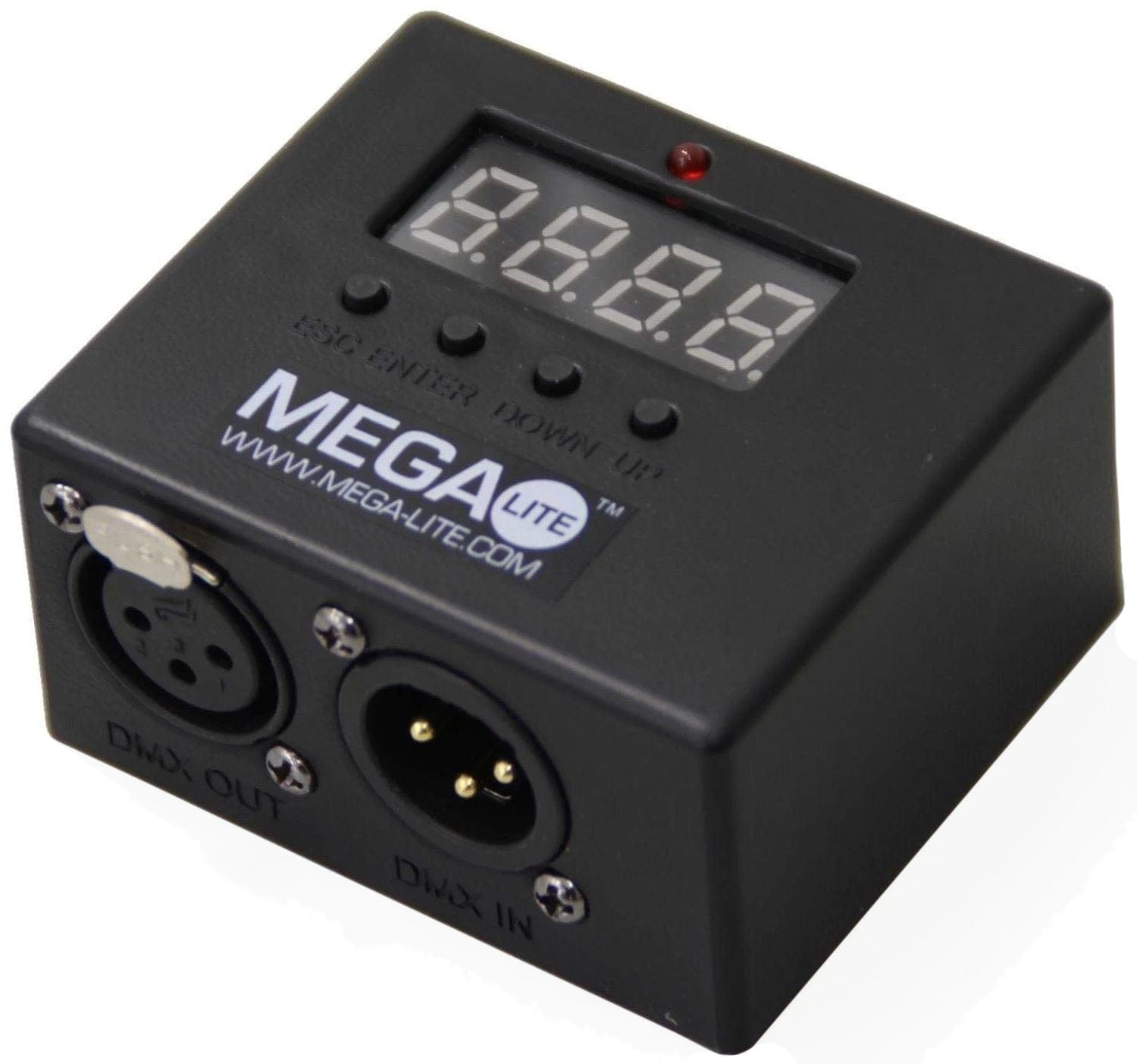 Mega Lite 7051-DMX3 3-Pin DMX Controller for Drama LED W50 in Black Finish - PSSL ProSound and Stage Lighting