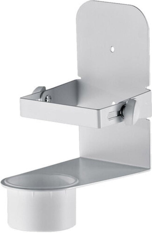 K&M 80330.000.76 Wall Mount for Hand Sanitizer - Pure White - PSSL ProSound and Stage Lighting