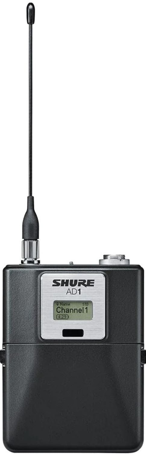 Shure Axient AD1 Bodypack Transmitter, K54 Band - PSSL ProSound and Stage Lighting