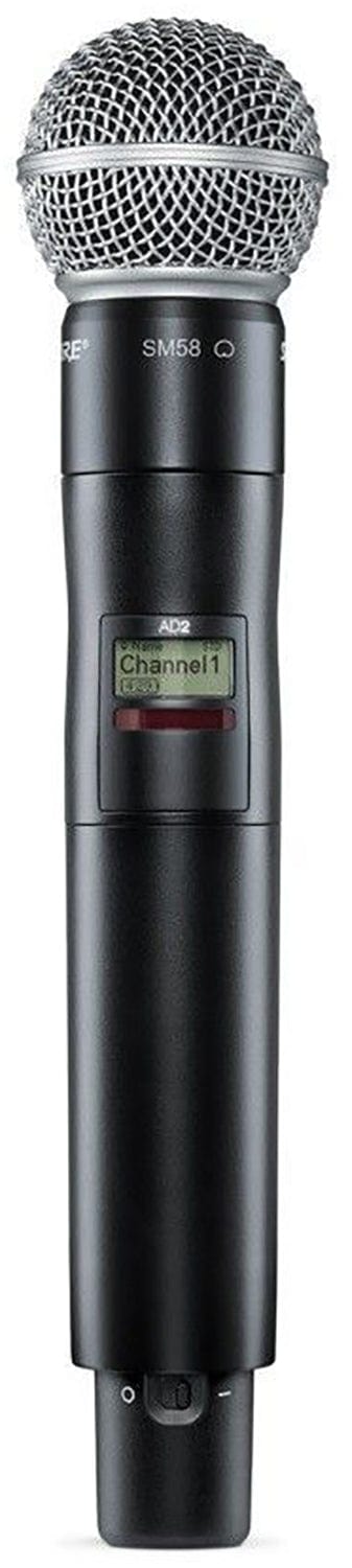 Shure Axient AD2/SM58 Handheld Wireless Microphone Transmitter, X55 Band - PSSL ProSound and Stage Lighting