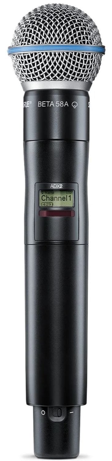 Shure Axient ADX2/B58 Handheld Wireless Microphone Transmitter, X55 Band - PSSL ProSound and Stage Lighting