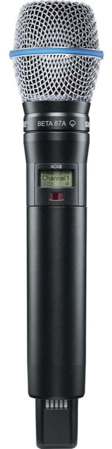 Shure Axient ADX2/B87A Handheld Wireless Microphone Transmitter, G57 Band - PSSL ProSound and Stage Lighting