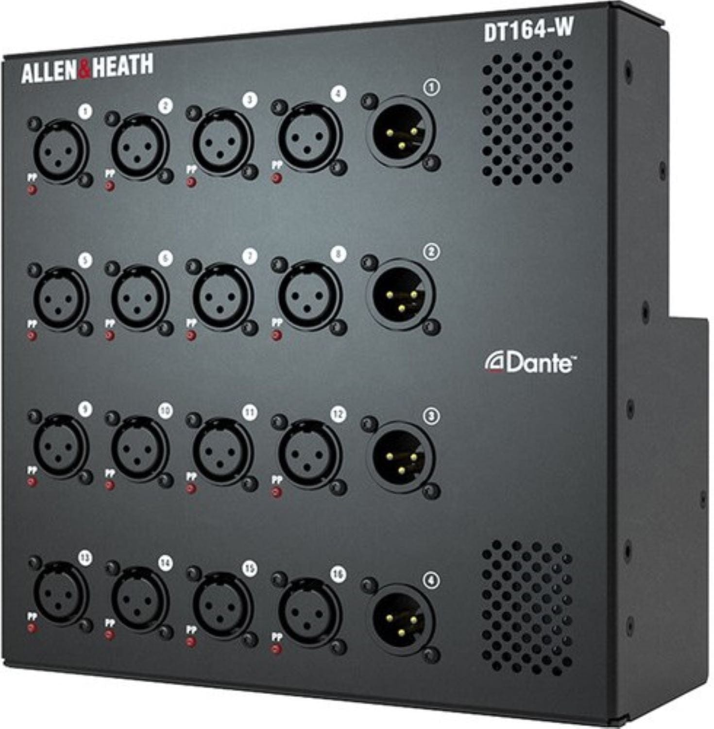 Allen & Heath AH-DT164-W 16 Input x 4 Output Dante Audio Expander Wall Box - 48kHz / 96kHz - PSSL ProSound and Stage Lighting