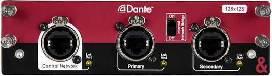 Allen & Heath AH-M-DL-DANTE128-A Dante 128x128 AES67 Compatible DDM Ready 96/48kHz Networking Card - PSSL ProSound and Stage Lighting