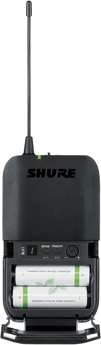 Shure BLX14 Wireless System for Guitarists, H11 Band - PSSL ProSound and Stage Lighting