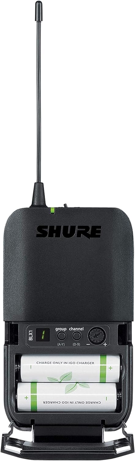 Shure BLX14R Wireless Rack-mount Presenter System w/ WL93 Miniature Lavalier Microphone, H11 Band - PSSL ProSound and Stage Lighting