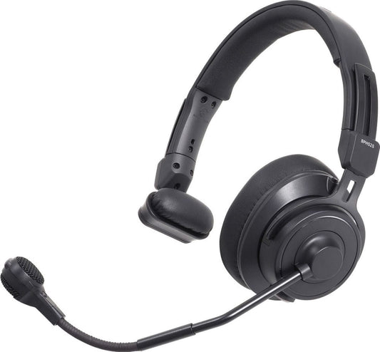 Audio-Technica BPHS2S Single-Ear Broadcast Headset with Hypercardioid Dynamic Boom Microphone - PSSL ProSound and Stage Lighting
