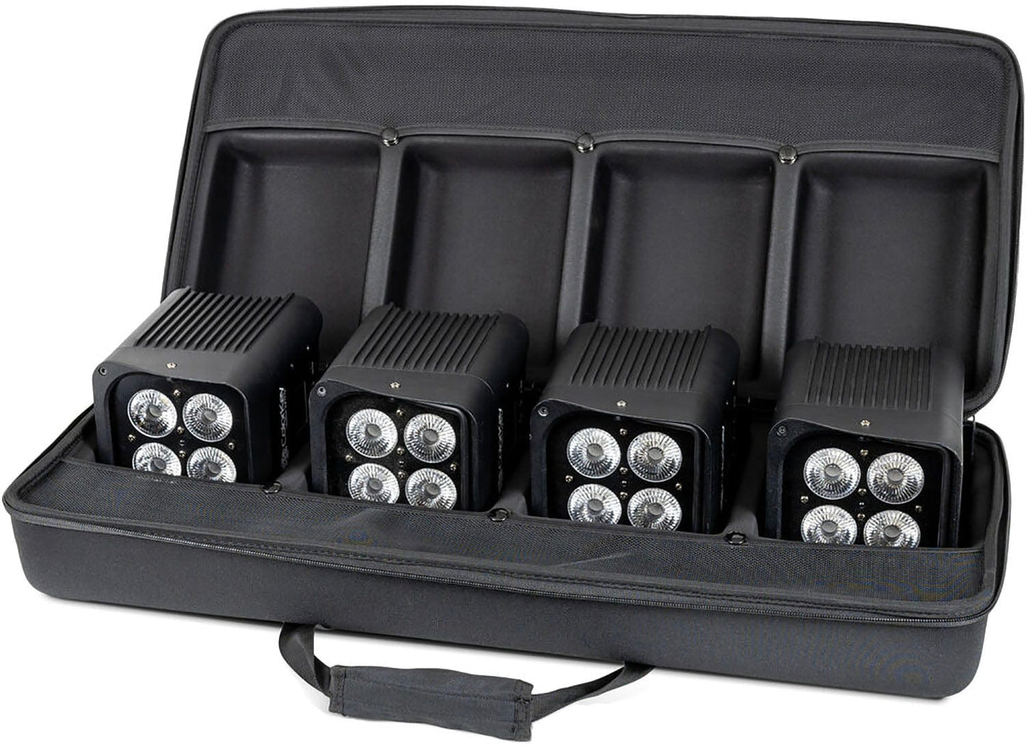 ColorKey CKU-7064 AirPar HEX 4 Bundle - 4-Pack with Hardshell Case - PSSL ProSound and Stage Lighting