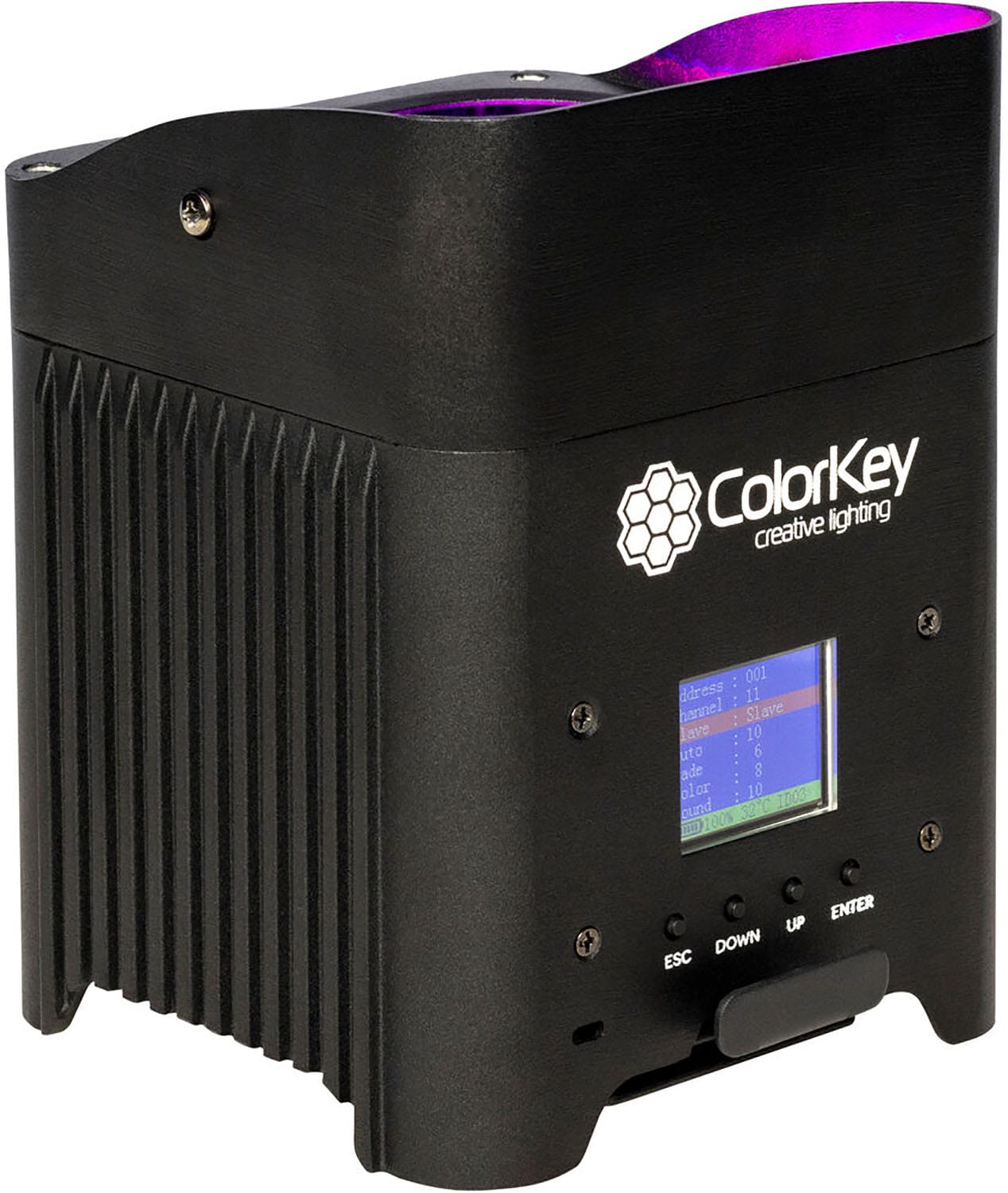 ColorKey CKU-7064 AirPar HEX 4 Bundle - 4-Pack with Hardshell Case - PSSL ProSound and Stage Lighting