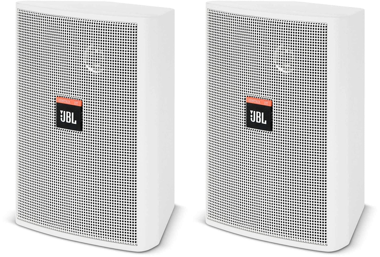 JBL CONTROL-23T-WH 50-Watt 70-Volt 2-Way Speaker Pair - White - PSSL ProSound and Stage Lighting