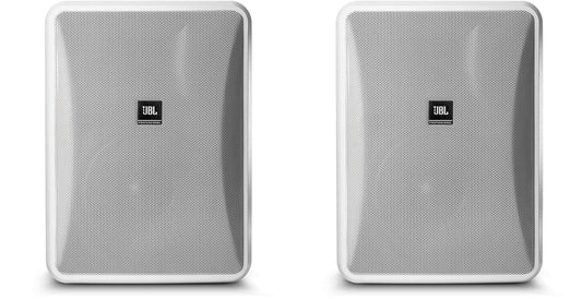 JBL CONTROL 28-1L-WH 8-inch 2-Way Surface-Mount Speaker Pair - White - PSSL ProSound and Stage Lighting
