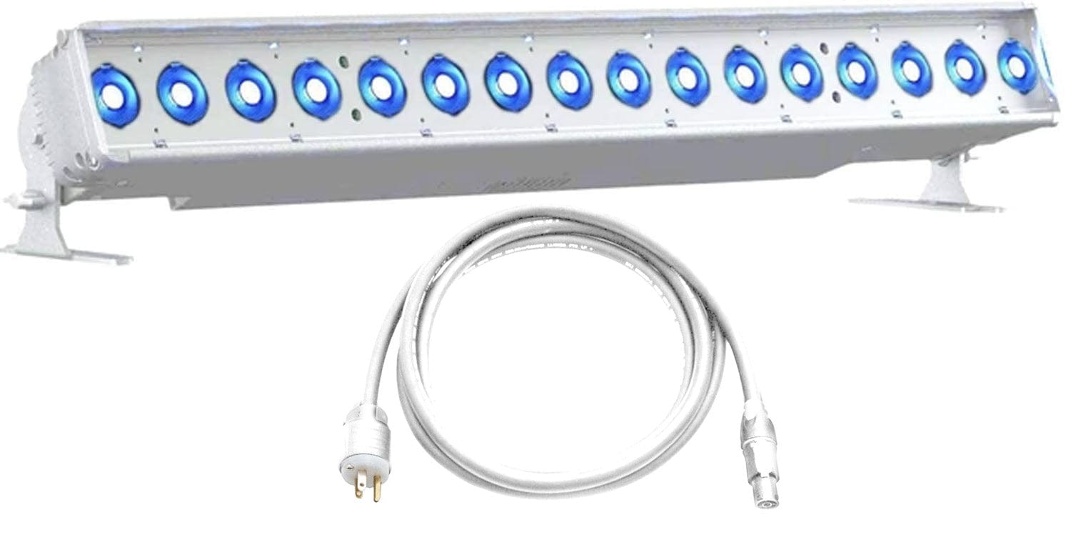 ETC CSLINEAR2DB-1 ColorSource Linear 2 Deep Blue with 5-Pin DMX/XLR and Edison Plug - White - PSSL ProSound and Stage Lighting