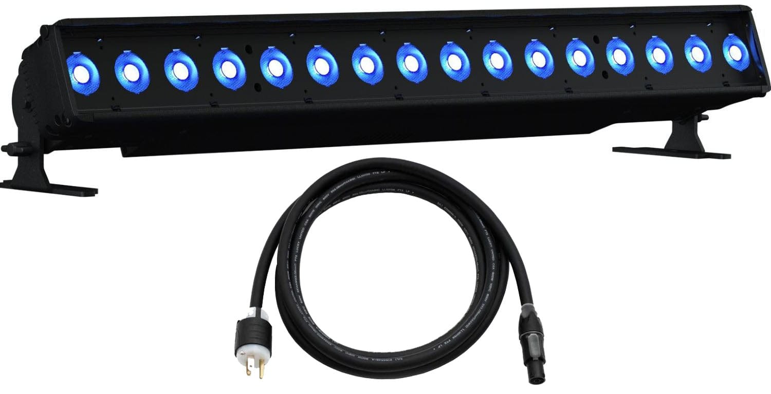 ETC CSLINEAR2DB ColorSource Linear 2 Deep Blue, XLR w/ Edison Plug, Black - PSSL ProSound and Stage Lighting