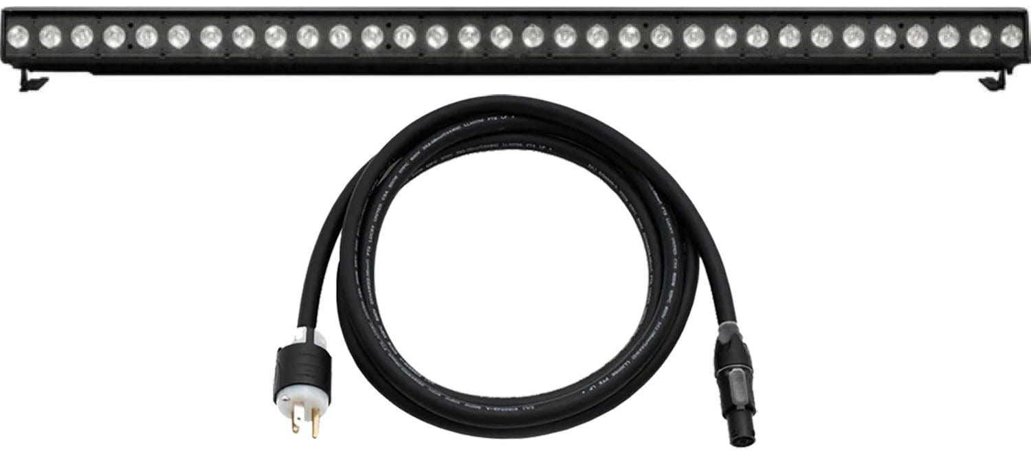 ETC CSLINEARPRL4 ColorSource Linear 4 Pearl, XLR w/ Edison Plug, Black - PSSL ProSound and Stage Lighting