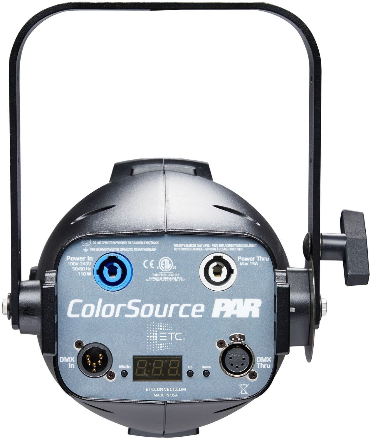 ETC CSPAR Colorsource Par, XLR w/ Edison Plug, Black - PSSL ProSound and Stage Lighting