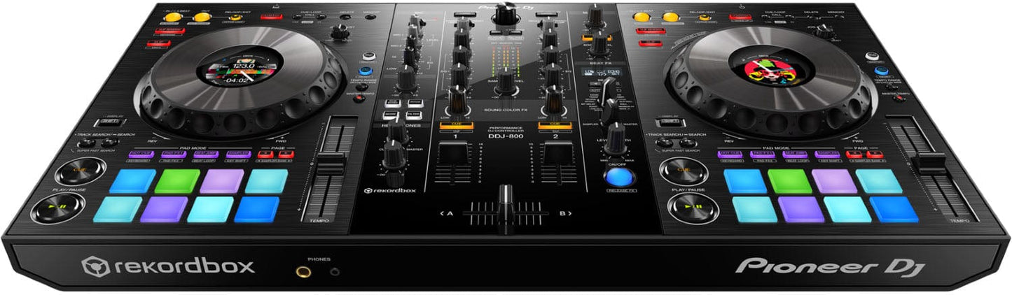Pioneer DJ DDJ-800 DJ Controller with Solena Road Bag - PSSL ProSound and Stage Lighting