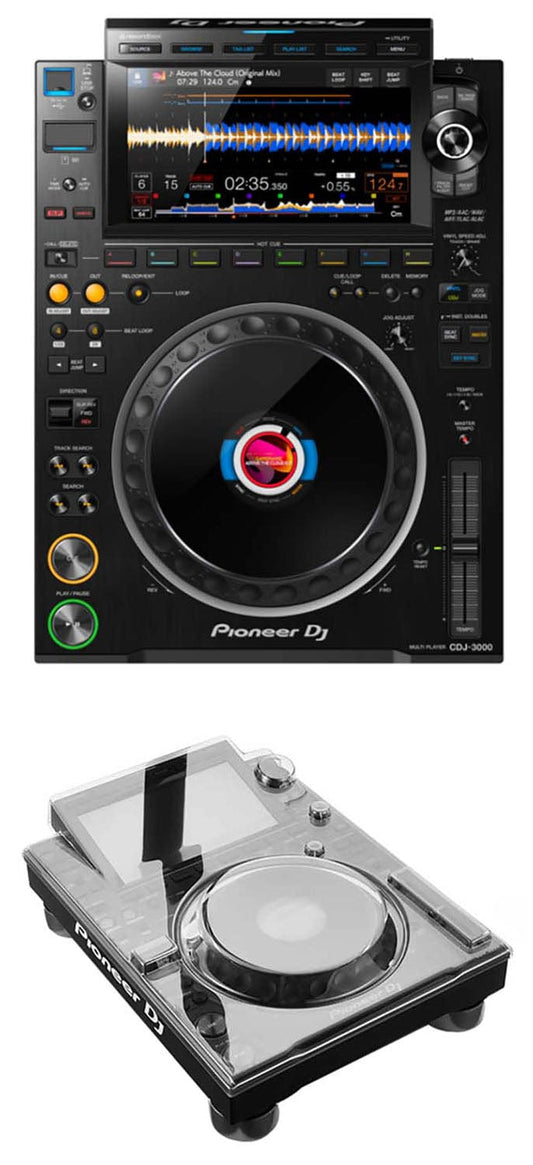 Pioneer DJ CDJ-3000 Professional DJ Multiplayer with Decksaver - PSSL ProSound and Stage Lighting