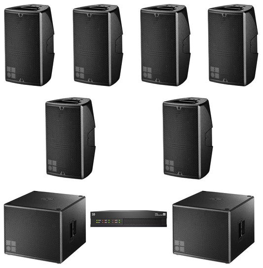 D&B Audiotechnik E-Series Small Bar PA System for Background Music with E8 Speakers / E15X Sub - PSSL ProSound and Stage Lighting