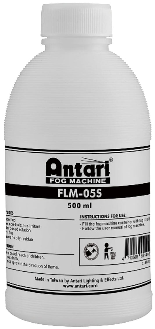 Antari FLM-05S 0.5 Liter Bottle Fog Fluid - M-1 MB-1 MB-20 and FT-20 - PSSL ProSound and Stage Lighting