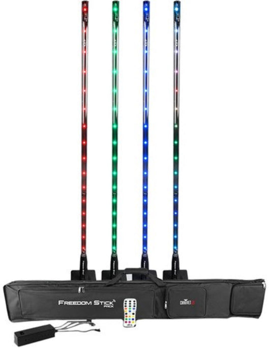 Chauvet DJ FREEDOMSTICKX4 Freedom Stick 4-Pack - PSSL ProSound and Stage Lighting