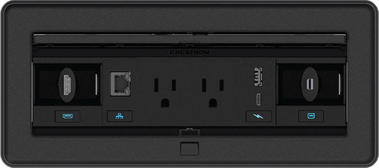Crestron FT2-1200-ELEC-B Fliptop FT2 Series, 1200 Size Black Cable Management System - PSSL ProSound and Stage Lighting