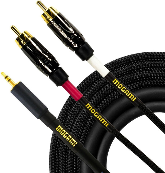 Mogami GOLD-3.5-2-RCA-06 3.5 TRS to Dual RCA 6-Foot Cable - PSSL ProSound and Stage Lighting