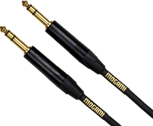 Mogami GOLD-TRS-TRS-15 Gold PK TRS to TRS Patch (W2534) - 15-Foot Cable - PSSL ProSound and Stage Lighting